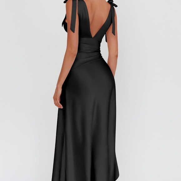 NWT- Little Black Asymmetrical Dress/Black Cocktail Dress/High Low Dress/Bodycon - Picture 7 of 9